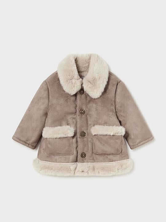 Mayoral Kids Double Sided Cinnamon Coat