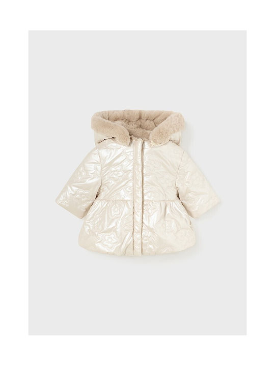 Mayoral Kids Casual Jacket Double Sided with Hood Ceramic