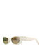 Dior Women's Sunglasses with White Plastic Frame and Brown Lens B1I 95F7