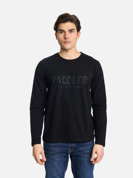 Paco & Co Men's Long Sleeve Blouse Black