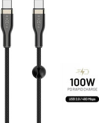 Fixed USB 2.0 USB-C männlich - USB-C 100W 2m Fixed USB 2.0 USB-C männlich - USB-C 100W 2m