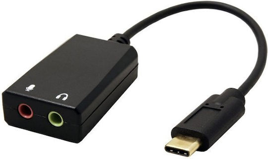 Adapter Oem Usb C M 2x Jack 3.5f Translation Oem Usb C M Adapter 2x 3.5mm Jack