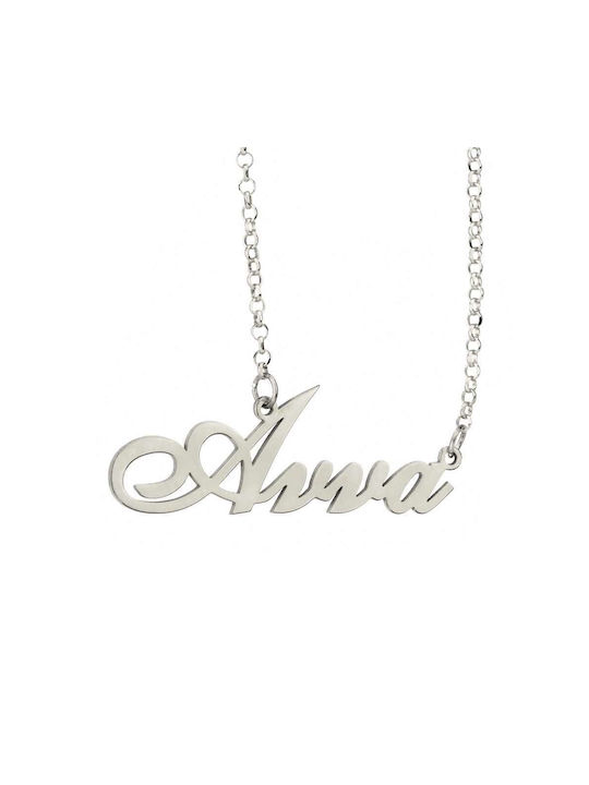 Goldsmith Necklace Name from Silver