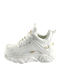 Γυναικεία Chunky Sneakers White Croco