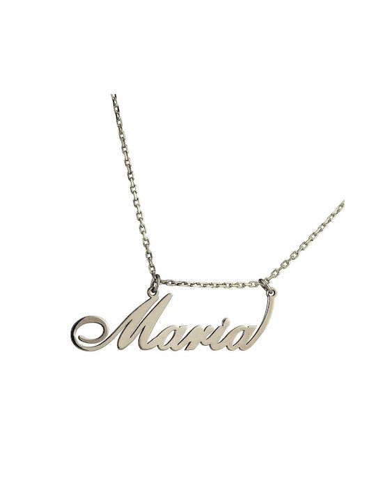 Goldsmith Necklace Name from Silver