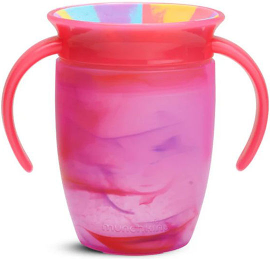 Munchkin Toddler Cup Miracle 360° Trainer Cup Tropical Swirl Plastic Fuchsia 207ml For 6m+