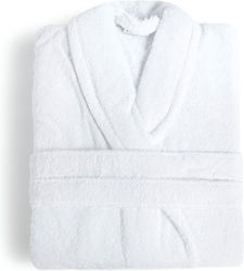 Fieldcrest Fieldcrest Ultra Soft Damen Bademantel mit Halsband Weiß 370g/m²