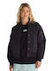 Kurz Damen Bomberjacke Schwarz