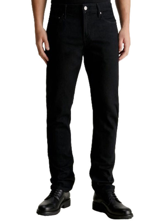 Ανδρικό Παντελόνι Τζιν με Slim Εφαρμογή Black