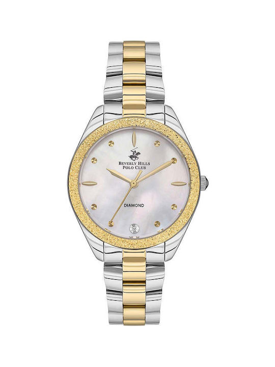 Beverly Hills Polo Club Diamonds Uhr mit Gold M...