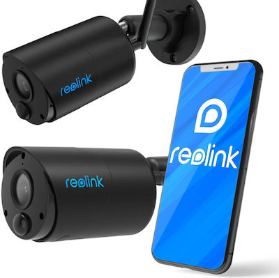 Reolink IP Cameră de Supraveghere Wi-Fi 3MP Full HD+ Pe Baterie cu Comunicare Bidirecțională de Culoare Neagră