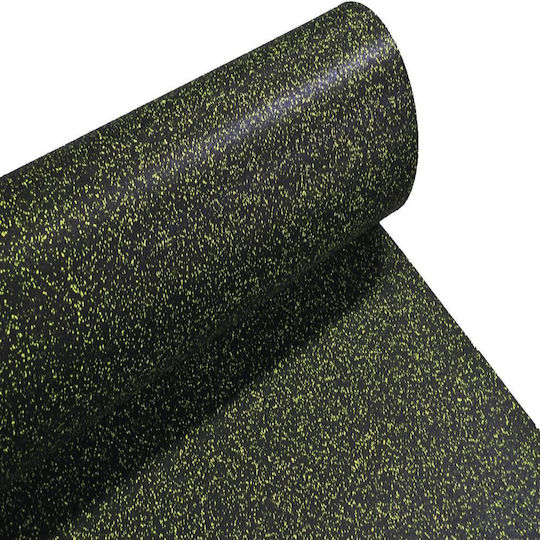 Beka Λαστιχένιο Πάτωμα Ρολό Epdm 10x1,2m 8mm Yellow Flecks 94469 Μαυρο Κιτρινες Κουκιδες