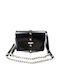 Leder Damen Handytasche Schwarz