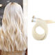 Extensie cu Păr Natural Remy în Blondă Platină Culoare 60 70cm