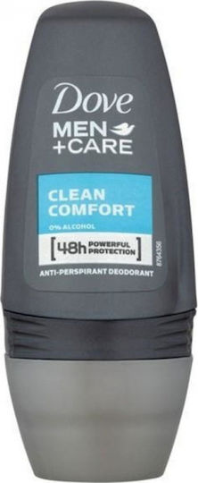 Dove Men +care Clean Comfort Αποσμητικό 48h σε Roll-On 50ml