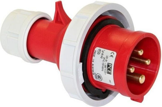 Portable Plug 32a 4p 400v Red Ip67 Shark 0242-6