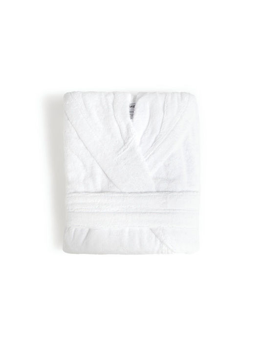 Hauz Bathrobe with Hood Bright White 350gr/m²