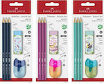 Faber-Castell Jungle Pencil HB Set with Eraser (Μiscellaneous colours)