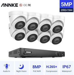 Annke Ολοκληρωμένο Σύστημα CCTV με 16 Κάμερες 5MP