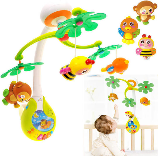 Hola Toys Μόμπιλε Κούνιας με Μουσική για Νεογέννητα