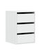 Wooden Chest of Drawers White 40x41x58cm