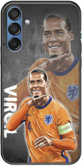 Euro 2024 Virgil Van Dijk Samsung Galaxy M15 5g Black Tpu Black Silicone