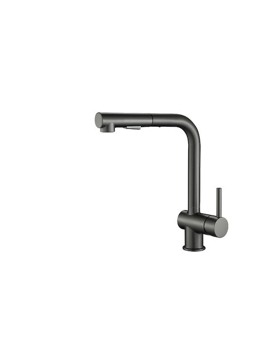 Kitchen Faucet Counter with Shower Gray