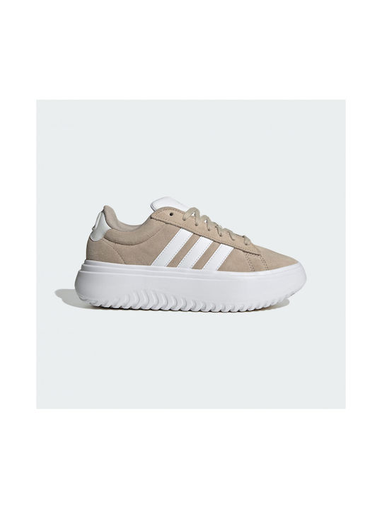 Adidas Grand Court Γυναικεία Sneakers Μπεζ