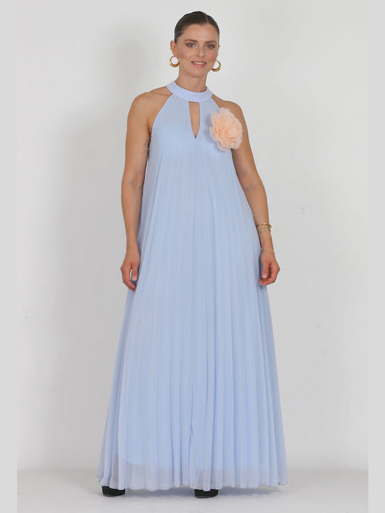 Desiree Καλοκαιρινό Maxi Φόρεμα Μπλε