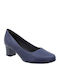 Leder Pumps Marineblau