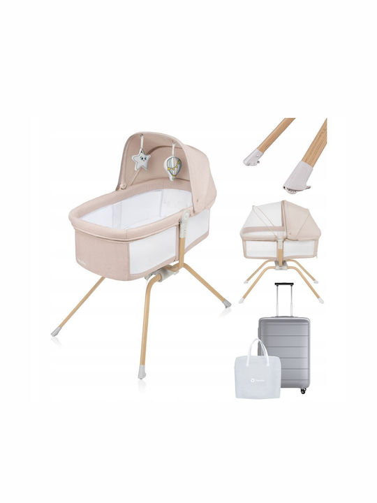 Lionelo Λίκνο Malin Evo με Στρώμα Beige Natural