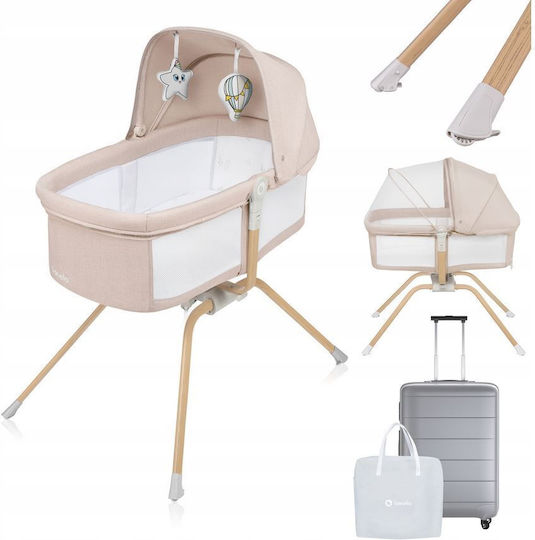 Lionelo Λίκνο Malin Evo με Στρώμα Beige Natural