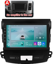 Sistem Audio Auto pentru Peugeot 4007 Mitsubishi Outlander Citroen C-Crosser (Bluetooth/USB/WiFi/GPS/Apple-Carplay) cu Ecran Tactil 9"