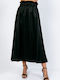 Boutique Satin Skirt in Black color