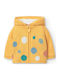 Kids Cardigan Cotton with Hood Yellow