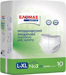 Elomas Incontinence Underwear Large 10pcs