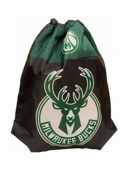 Back Me Up Nba - Milwaukee Bucks Детска чанта Мешка Черен 44брx40брсм. НБА - Милуоки Бъкс