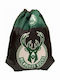 Back Me Up Nba - Milwaukee Bucks Детска чанта Мешка Черен 44брx40брсм. НБА - Милуоки Бъкс