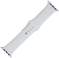 Das Silikonband Apple Watch 45mm Serie 7 Serie 8 Größe M L Farbe Weiß
