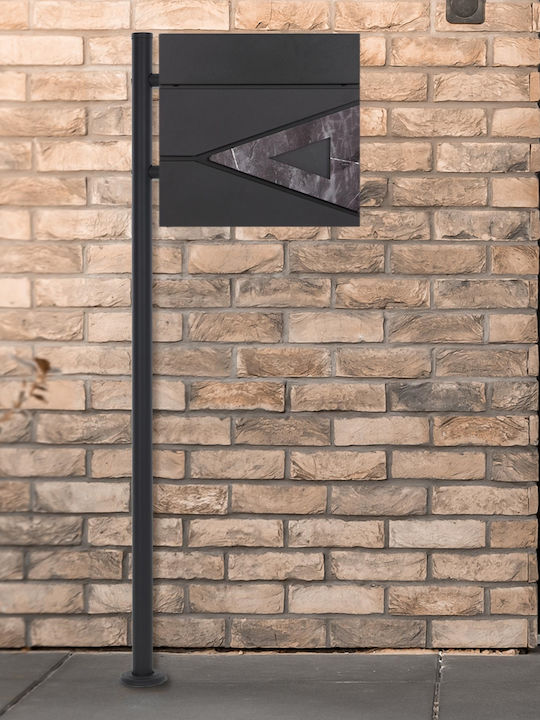 ML-Design Cutie Poștală pentru Exterior Inox în Culoarea Gri 37x36.5x11cm