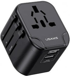 Usams Reise-Ladegerät USB 5V 2 USB-Anschlüsse 2.4A