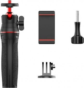 Mini trepied selfie stick Surewo compatibil cu Gopro Hero 12 11 10 9 Insta360 X3 negru