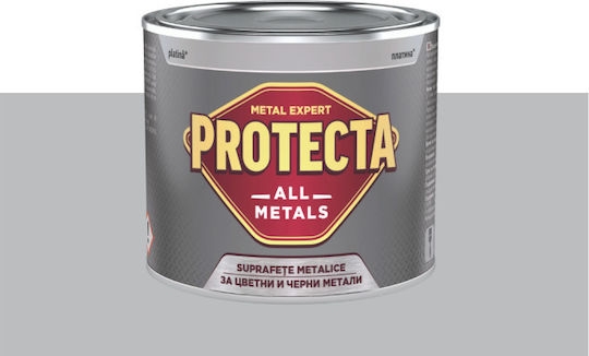Protecta Χρώμα Αντιδιαβρωτικό All Metals 0.5lt Λευκό Γυαλιστερό