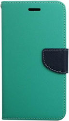 Tel1 Fancy Diary Wallet Case with Stand Function Mint / Navy (Huawei Honor 7i / Huawei Shot X)