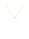 Necklace Gold 9k Infinity Zircon Pearls