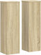vidaXL Plant Stands Wooden Beige 17cmx17cmx60cm...