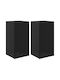 vidaXL Garden Set 2 Planters Plastic Black