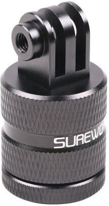 Surewo 360 Grad drehbarer Adapterhalterung für Gopro Hero 12,11,10,9,8,7 zu 1/4 Zoll Schraube