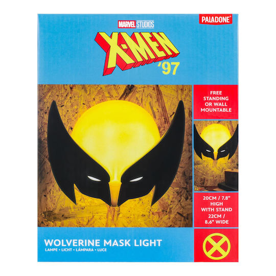 Paladone Kids Desk Lamp Marvel X-men 97 - Wolverine Mask Yellow 22x12x12εκ.