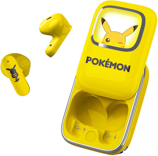 OTL Pokemon Pikachu Slide In-ear Bluetooth Handsfree Căști cu Carcasă de Încărcare Galben